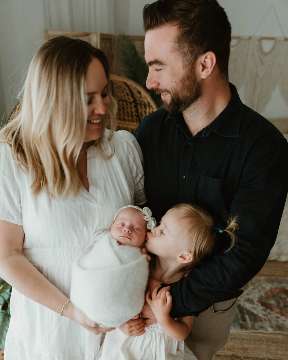 The founders of MyoSimplified with their two young daughters